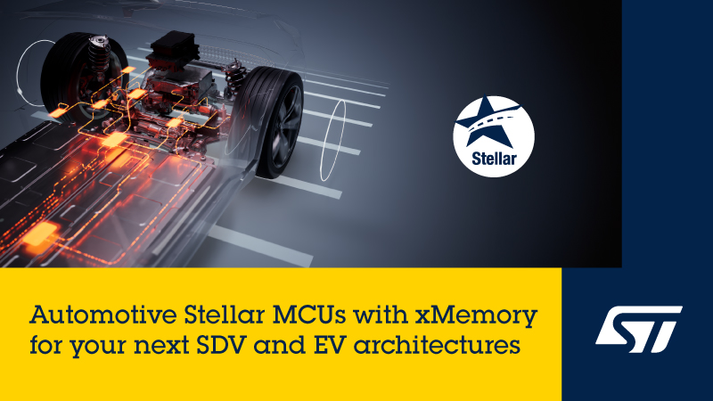 STMicroelectronics (@st_world) on Twitter photo 📢 #STMicroelectronics is introducing unparalleled extensibility memory capabilities into #automotive Stellar #MCU series. Read more about Stellar with xMemory🔍spkl.io/6011fxbJv
#Automotive #carmakers #memory #digitalization #electrification #EVs #SDV #AI #semiconductor 📢 #STMicroelectronics is introducing unparalleled extensibility memory capabilities into #automotive Stellar #MCU series. Read more about Stellar with xMemory🔍spkl.io/6011fxbJv
#Automotive #carmakers #memory #digitalization #electrification #EVs #SDV #AI #semiconductor