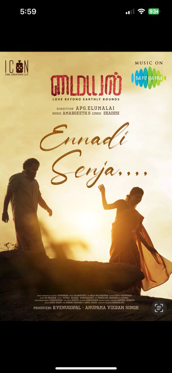 Done Channel (@donechannel1) on Twitter photo .#Myyal first single - Ennadi Senja - Lyrical Video song is out.
m.youtube.com/watch?v=d97MW5…
<a href="/dsathyaprakash/">Sathyaprakash D</a> @vandanand
<a href="/sethupillai/">sethu pillai</a> @anjukrishnaashok_official
@pthenappan
<a href="/avsproducer/">Anupama Vikram Singh</a> #Rvenugopal
#Iconcinecreationsllp @apgelumalai
<a href="/AmargeethMusic/">Amargeeth</a> <a href="/palaniappa15721/">palaniappan balakrishnan</a> .#Myyal first single - Ennadi Senja - Lyrical Video song is out.
m.youtube.com/watch?v=d97MW5…
<a href="/dsathyaprakash/">Sathyaprakash D</a> @vandanand
<a href="/sethupillai/">sethu pillai</a> @anjukrishnaashok_official
@pthenappan
<a href="/avsproducer/">Anupama Vikram Singh</a> #Rvenugopal
#Iconcinecreationsllp @apgelumalai
<a href="/AmargeethMusic/">Amargeeth</a> <a href="/palaniappa15721/">palaniappan balakrishnan</a>
