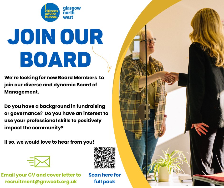 We are recruiting new Board Members to join our diverse and dynamic Board of Management. Do you have an interest in using your professional skills to positively impact our community?

If so, we would love to hear from you! Click the link below to find out more. You can also