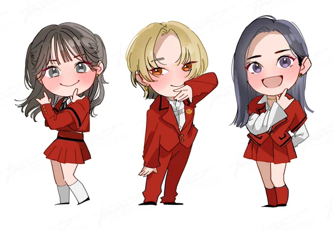 RealRomanticの1st LIVE開催をお祝いするために、特命希望。ちゃんとミニフラスタを作りました!(個人で自宅用に用意したものです) (左から)SORAちゃん、NANAちゃん、RINちゃんを担当しました!デビューおめでとうね…おめでとうね…ライブとっても楽しかったです