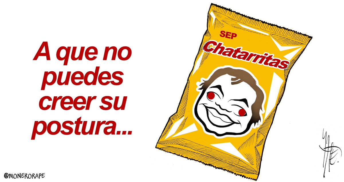 En la <a href="/SEP_mx/">SEP México</a> está la botana. 
Cartón en <a href="/Milenio/">Milenio</a>