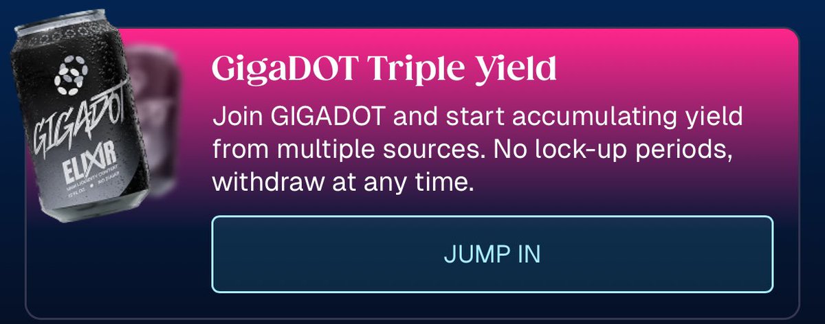 Infinite money hack live on Polkadot’s top DeFi chain <a href="/hydration_net/">Hydration</a> 

Better giga hurry and get in

Caps going to get reached, I have no doubt

DeFi summer 2.0 incoming 🌊
