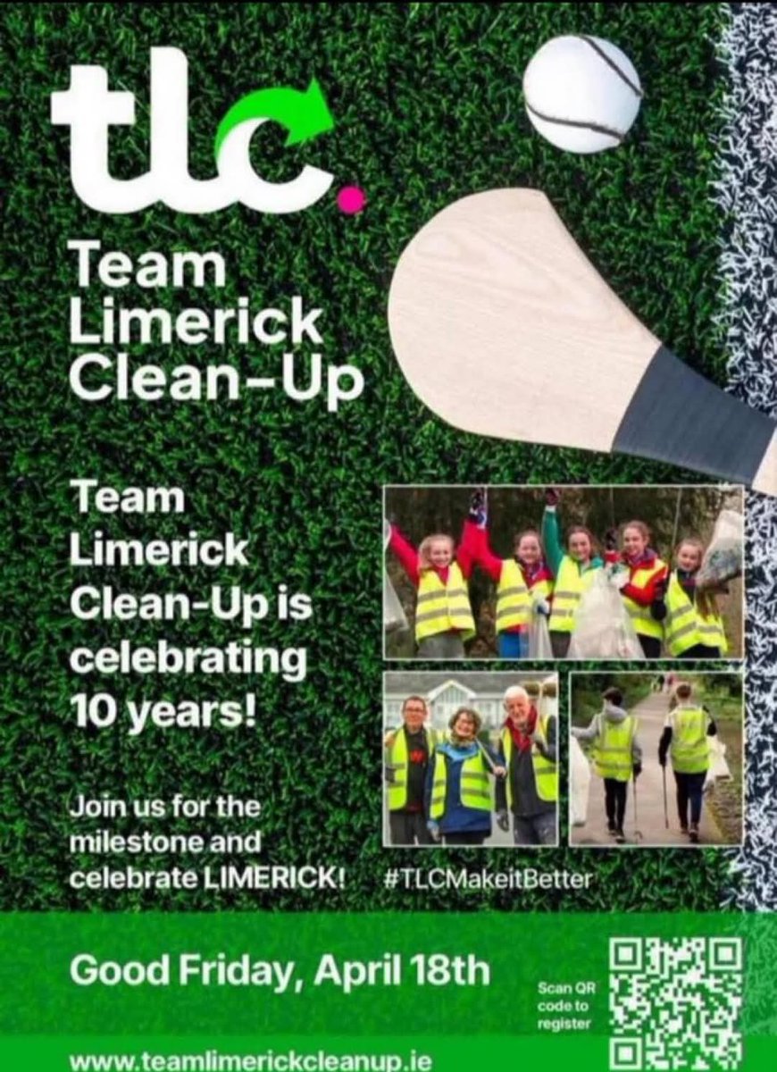 RhebogueResAss's tweet photo. @StPatsGAALimk are ready!!
Meeting 10AM Friday  at the Clubhouse.
High Visibility  Jackets, Gloves &amp; Pickers available.
Refreshments  in the Club afterwards
#TLCMAKEitBETTER #tlc10years
#milestone #CommunitySpirit
#Rhebogue  #CommunityCleanup https://t.co/0EPRQuEhEp