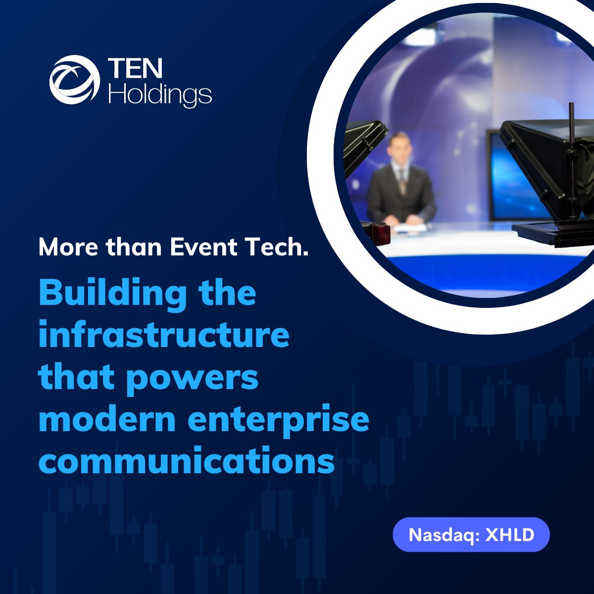 The corporate world runs on communication.
But DIY virtual &amp; hybrid events? They can risk more than a tech glitch—they can damage your brand.

That’s why enterprises trust Ten Holdings for secure, reliable, high-impact event delivery.

Because every impression counts. 💡
$XHLD