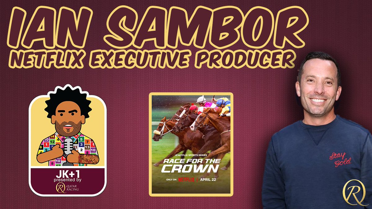 Utbighair's tweet photo. JK + 1 - Ep 93 - Ian Sambor (Netflix Executive Producer)
"RACE FOR THE CROWN"
Presented by @Qatar_Racing 

JK & Ian discuss the highly anticipated release of "RACE FOR THE CROWN"! 

YOUTUBE: https://t.co/FSU36yDUBd
PODCAST: https://t.co/HCp6iwwkuX