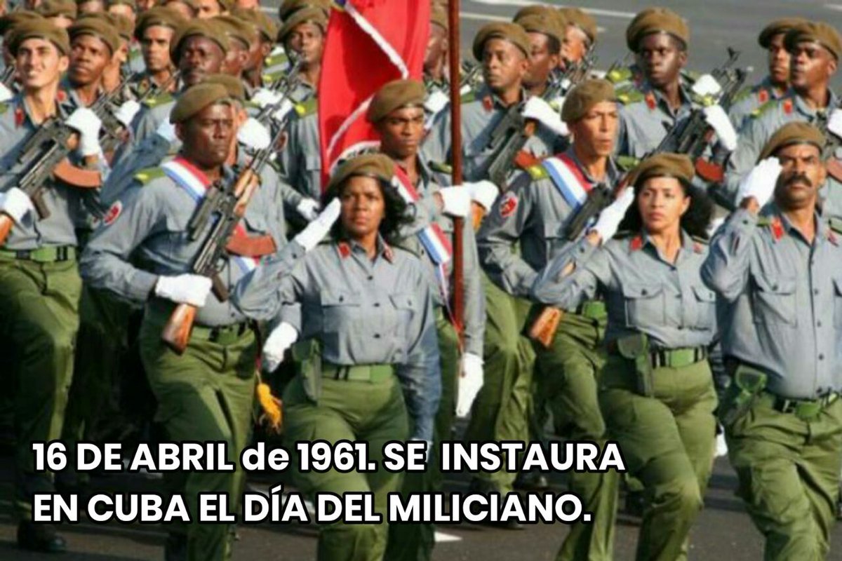 En el Día del Miliciano ratificamos que el nuestro siempre será un pueblo uniformado. Defendemos a #Cuba con el espíritu de los #64AñosDeGirón.