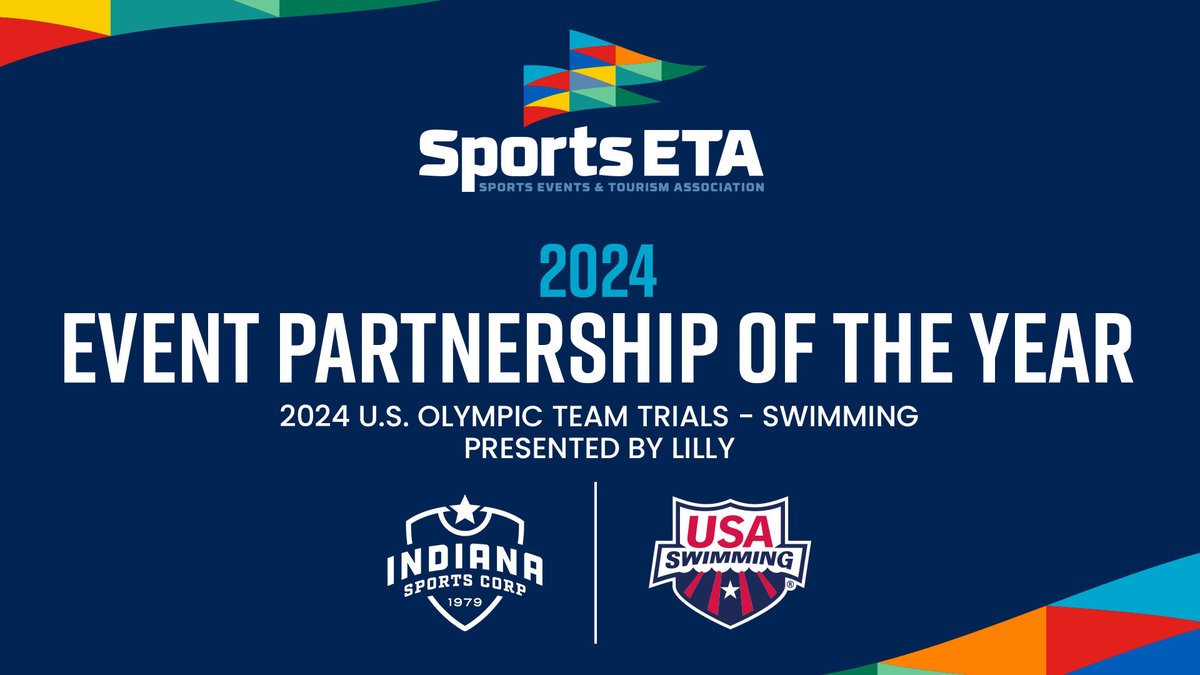 We are honored to share that Indiana Sports Corp won two awards from the Sports Events &amp; Tourism Association! 🏆

We were awarded Sports Commission of the Year, as well as Event Partnership of the Year with @usaswimming for the 2024 U.S. Olympic Team Trials - Swimming presented