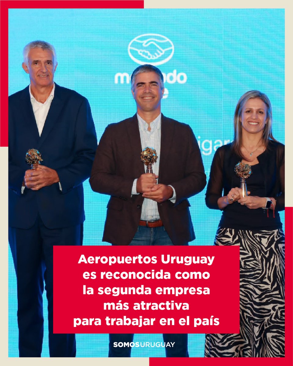 Aeropuertos Uruguay es reconocida como la segunda empresa más atractiva para trabajar en el país

NOTA COMPLETA: lnkd.in/d-YVtFk3