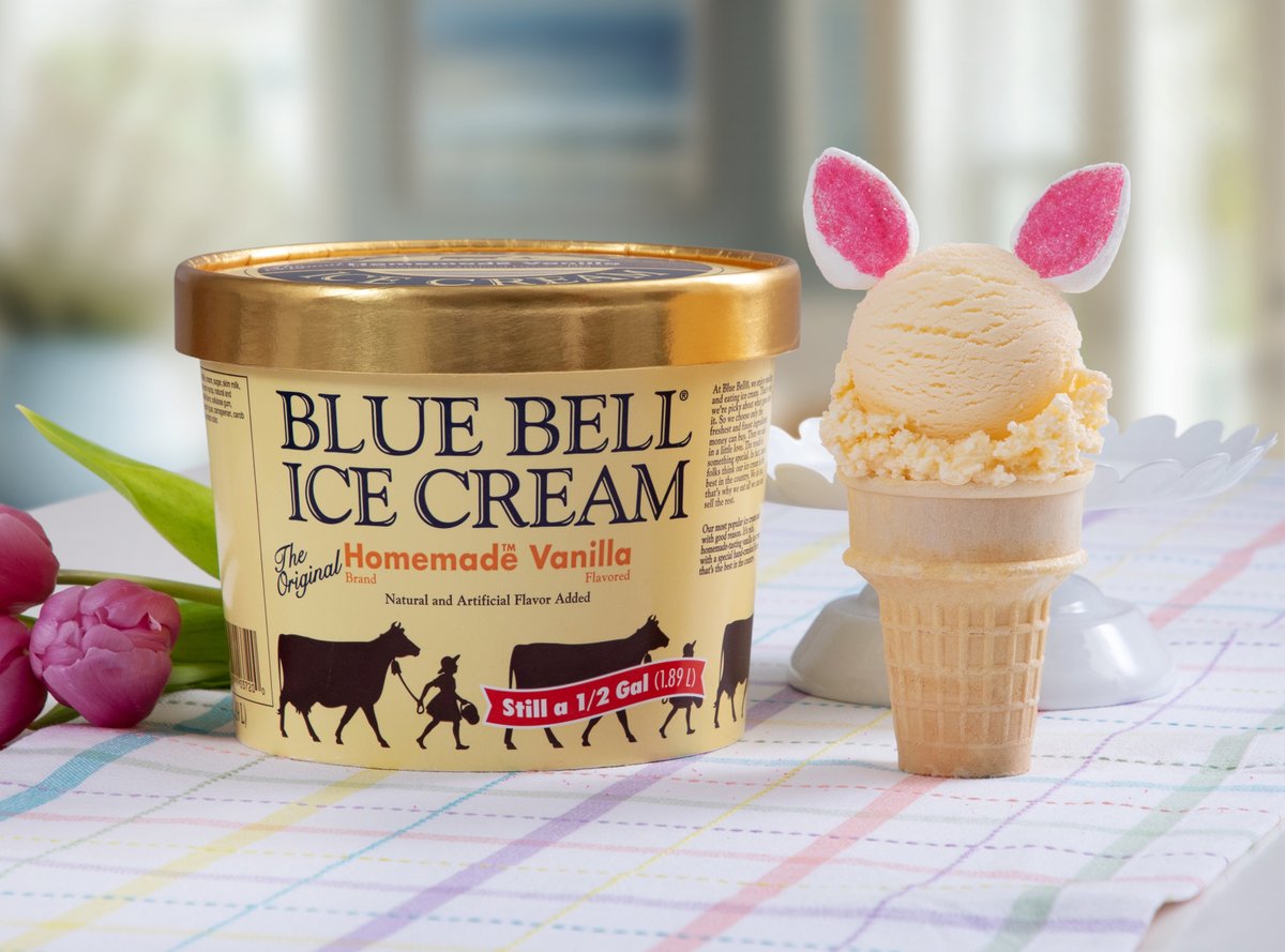 These ice cream cones are ear-resistible!  Top your favorite flavor of Blue Bell with marshmallow bunny ears. Easter Bunny approved. 🐰

Follow us on Pinterest for more recipes featuring Blue Bell!

See the full recipe here: bluebell.com/recipes/easter…