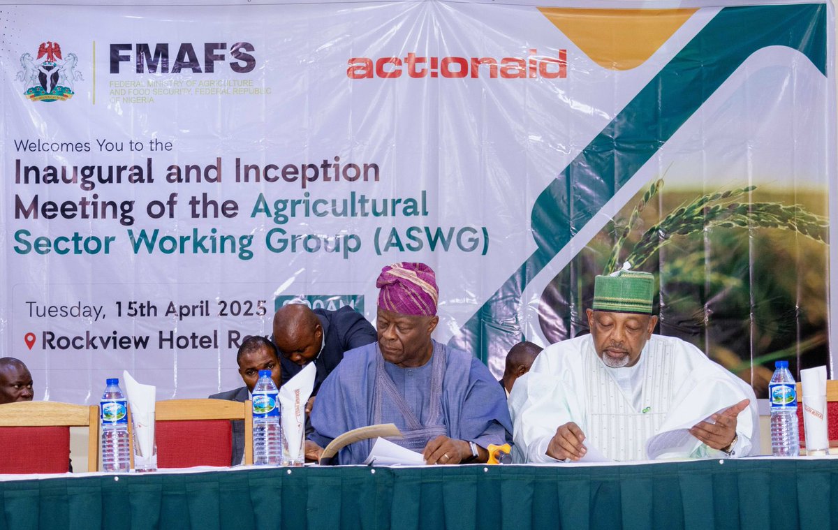 voiceofnigeria's tweet photo. Minister of Finance, Wale Edun, has reaffirmed the Nigerian Government’s dedication to food security, calling for a more agile, resilient agricultural strategy aligned with the post-Malabo agenda.
#FarmToMarket #AgriExports #ASWG #TinubuAdministration https://t.co/ivnNlo0r4A