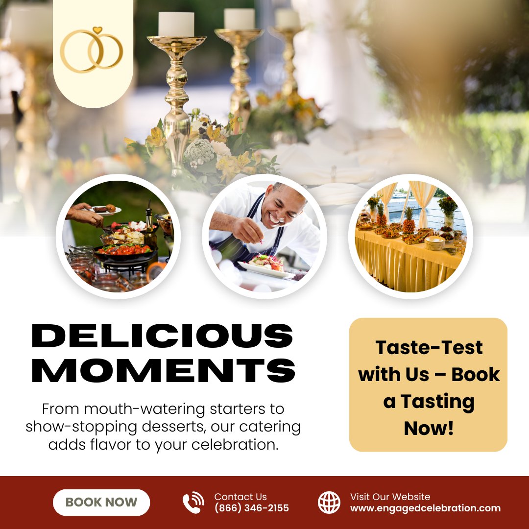 EngagedCeleb's tweet photo. Your guests will remember the food just as much as the vows! 😋 From flavorful starters to elegant desserts, we’ll make sure every bite is unforgettable.
📍Custom menus tailored to your taste!
👉 Let’s plan your perfect wedding menu today. https://t.co/xNWVblDVnr