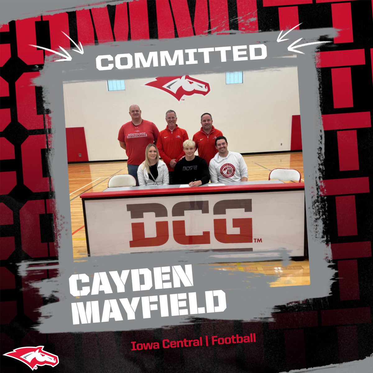 Congratulations to Cayden on signing to play football at Iowa Central!!!