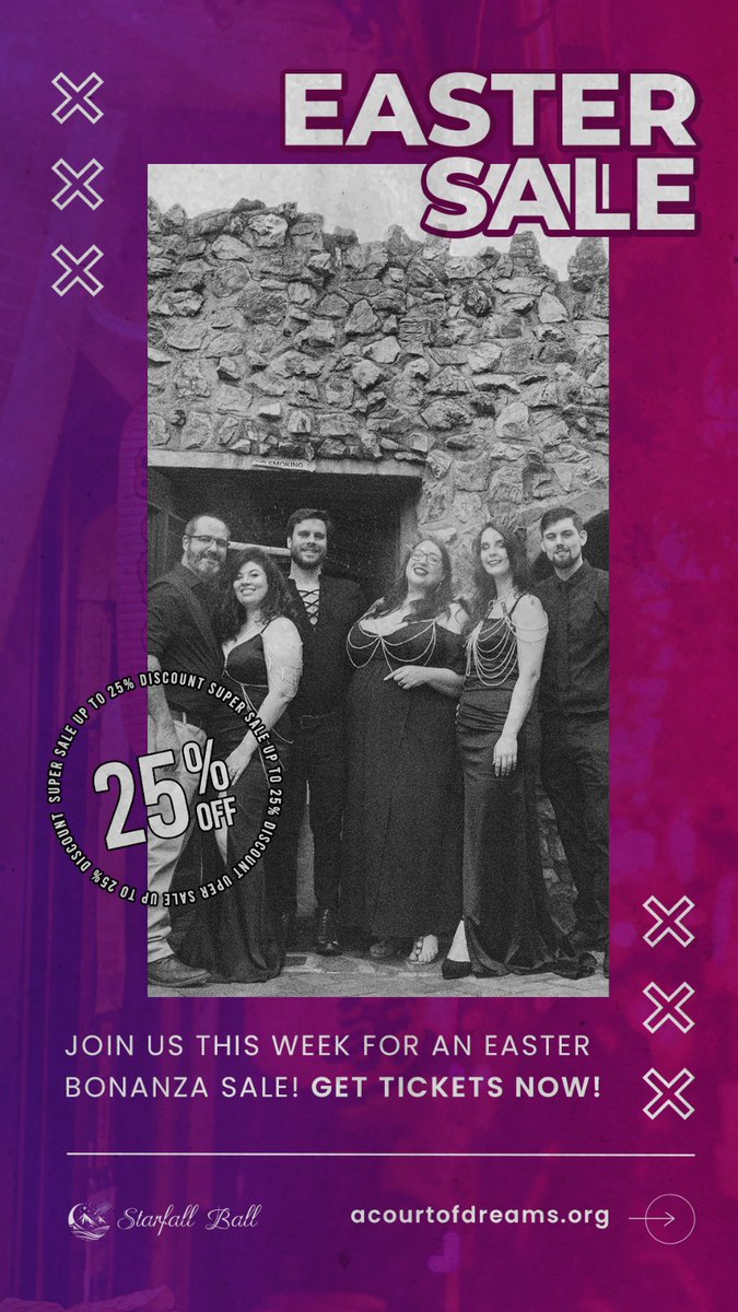 2 more days to purchase tickets on special 💃
👉🏼 acourtofdreams.org