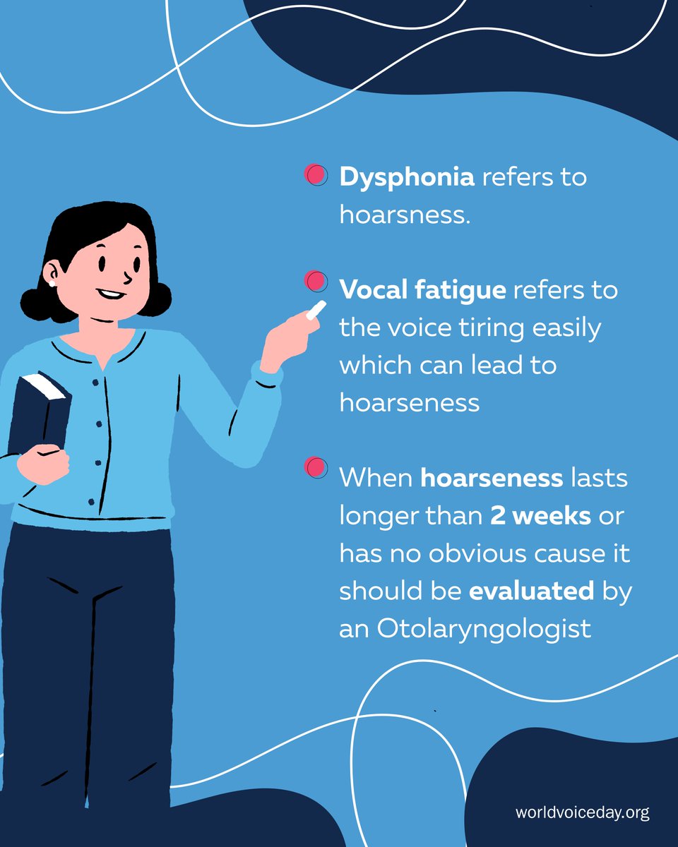 UNC_ENT's tweet photo. It’s World Voice Day🗣️! Your voice is one of your most powerful tools—protect it!
If you use your voice a lot—whether for work, performing, or just chatting—it’s important to listen to what it’s telling you 💬 ❤️
#WorldVoiceDay #VocalHealth #ProtectYourVoice #EmpowerYourVoice https://t.co/GNtxI3fjdi