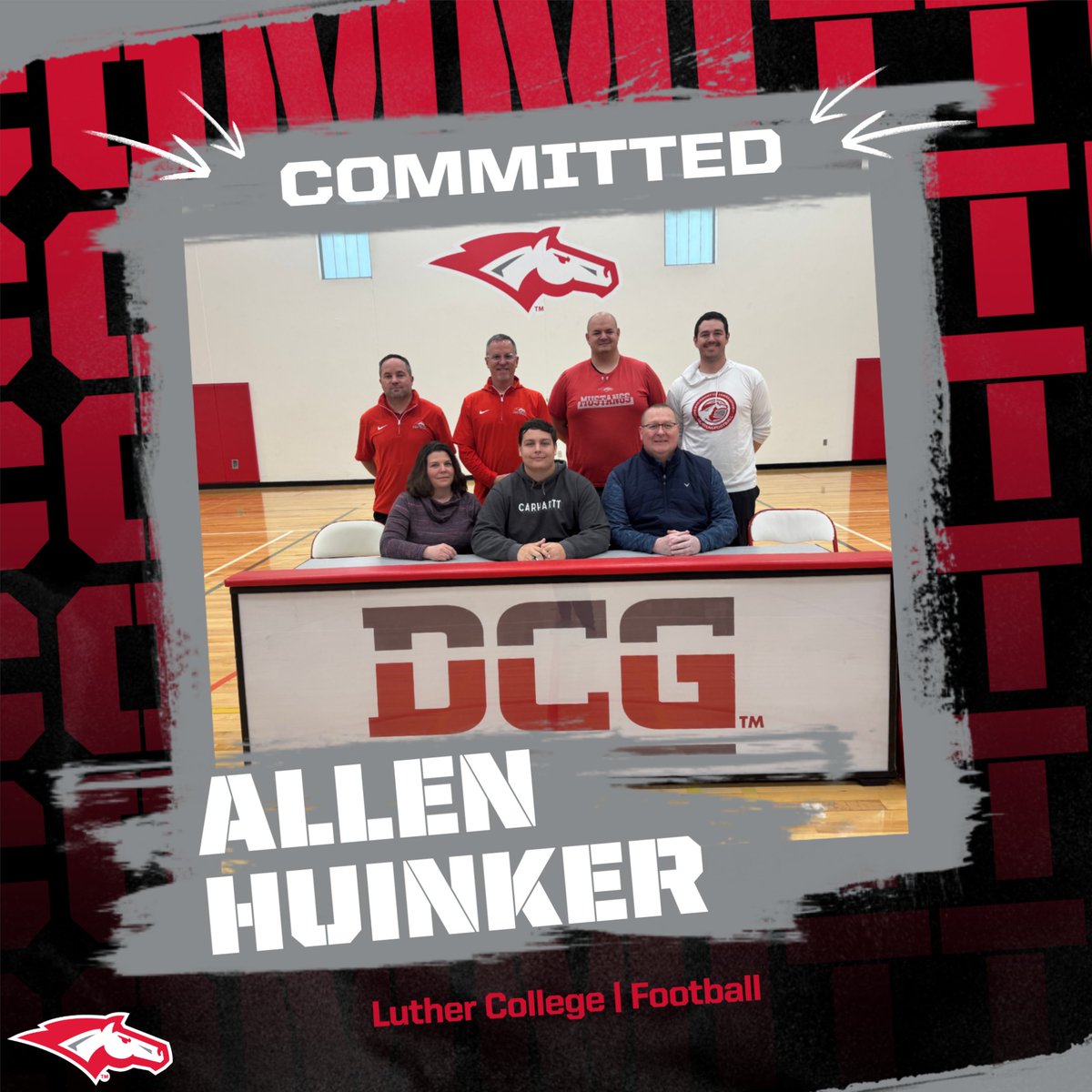 Congratulations to Allen on signing to play football at Luther College!!!