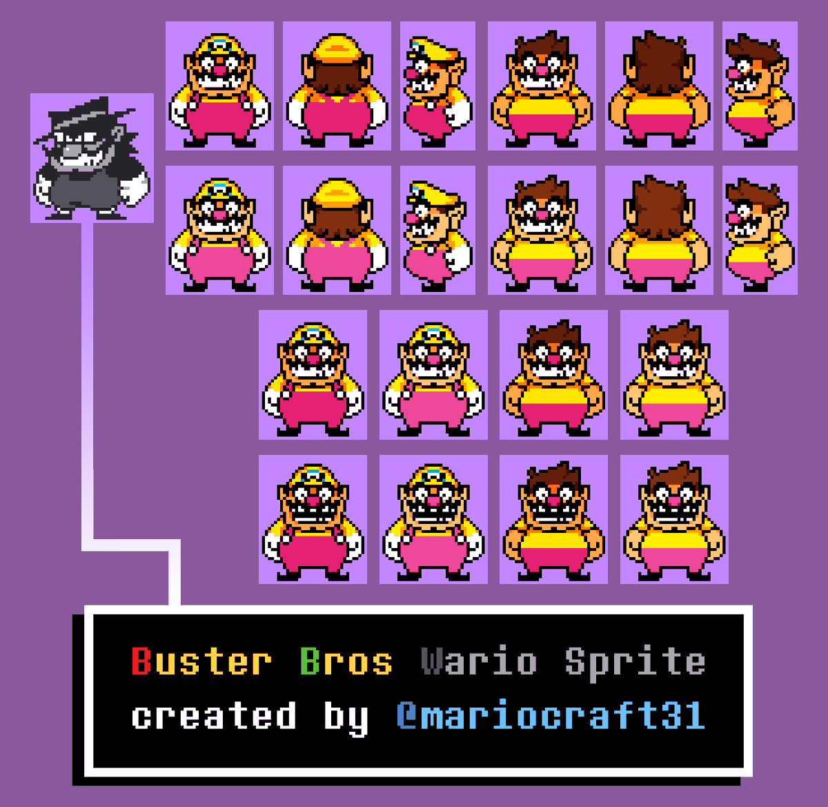 Wario Land 2 Sprites