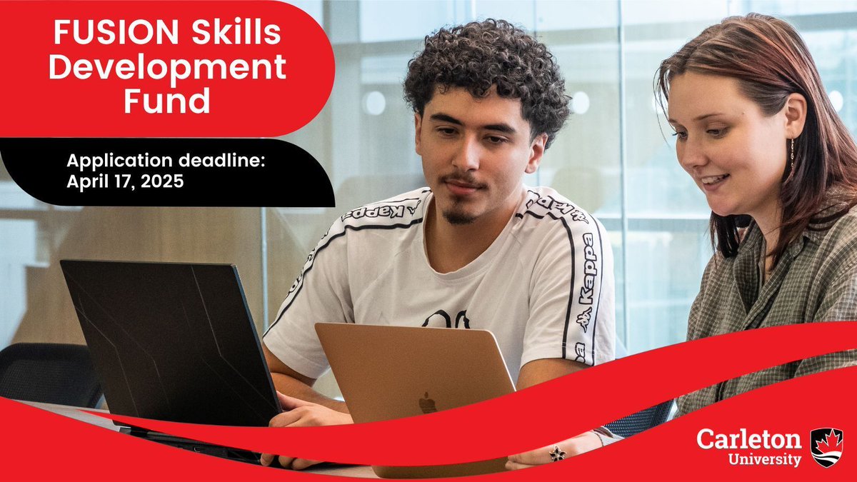 Carleton University Teaching & Learning Services (@cu_teaching) on Twitter photo There’s still time to apply for the FUSION Skills Development Fund. <a href="/Carleton_U/">Carleton University</a> instructors are eligible for $2,000 in funding to embed skills development modules into any course. Help enhance student learning – apply before the deadline on April 17! buff.ly/2fQtO1R There’s still time to apply for the FUSION Skills Development Fund. <a href="/Carleton_U/">Carleton University</a> instructors are eligible for $2,000 in funding to embed skills development modules into any course. Help enhance student learning – apply before the deadline on April 17! buff.ly/2fQtO1R