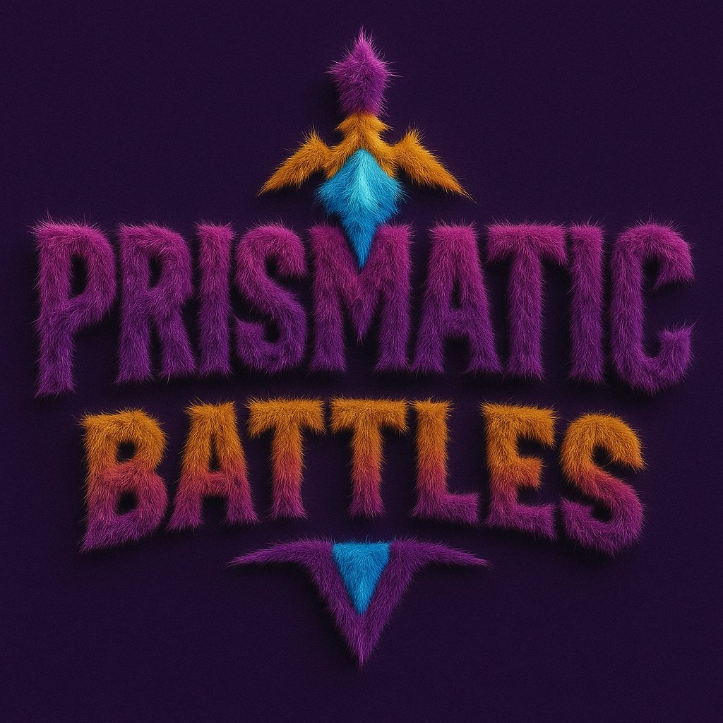 🧸✨ We made our logo furry.
Because if it works for the internet, it works for us. 😎
Fight. Shift. Pet the logo.

#PrismaticBattles #FurryLogo #Web3Games #GameDev