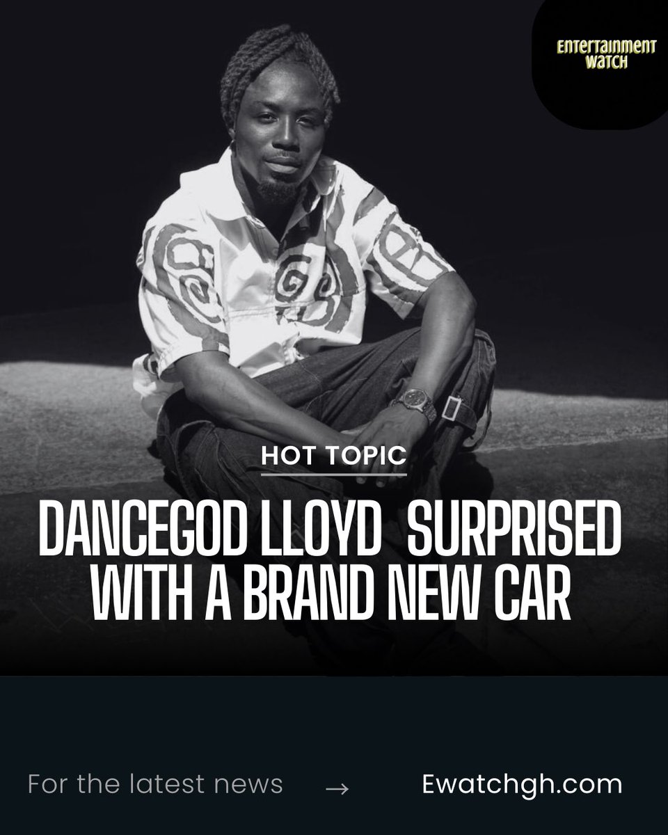 ewatchgh's tweet image. Dancegod Llyod surprised with a brand new car.