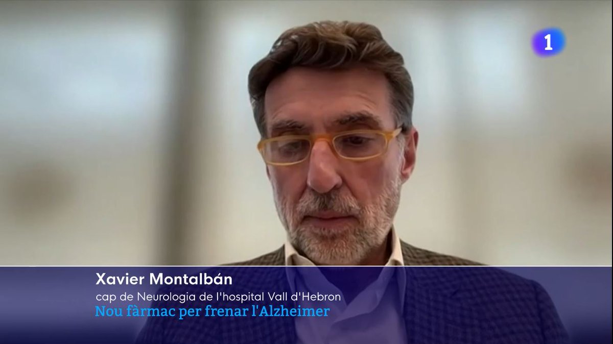 Vall d'Hebron (@vallhebron) on Twitter photo La Unió Europea ha aprovat el primer fàrmac per alentir la malaltia d'Alzheimer. El Dr. <a href="/XMontalban/">Xavier Montalban</a>, cap del Servei de Neurologia de #VallHebron assegura a <a href="/rtvenoticies/">RTVE Notícies</a> que és un moment històric que canviarà el tractament de la malaltia.
📺 (minut 3:20) rtve.es/play/videos/li… La Unió Europea ha aprovat el primer fàrmac per alentir la malaltia d'Alzheimer. El Dr. <a href="/XMontalban/">Xavier Montalban</a>, cap del Servei de Neurologia de #VallHebron assegura a <a href="/rtvenoticies/">RTVE Notícies</a> que és un moment històric que canviarà el tractament de la malaltia.
📺 (minut 3:20) rtve.es/play/videos/li…