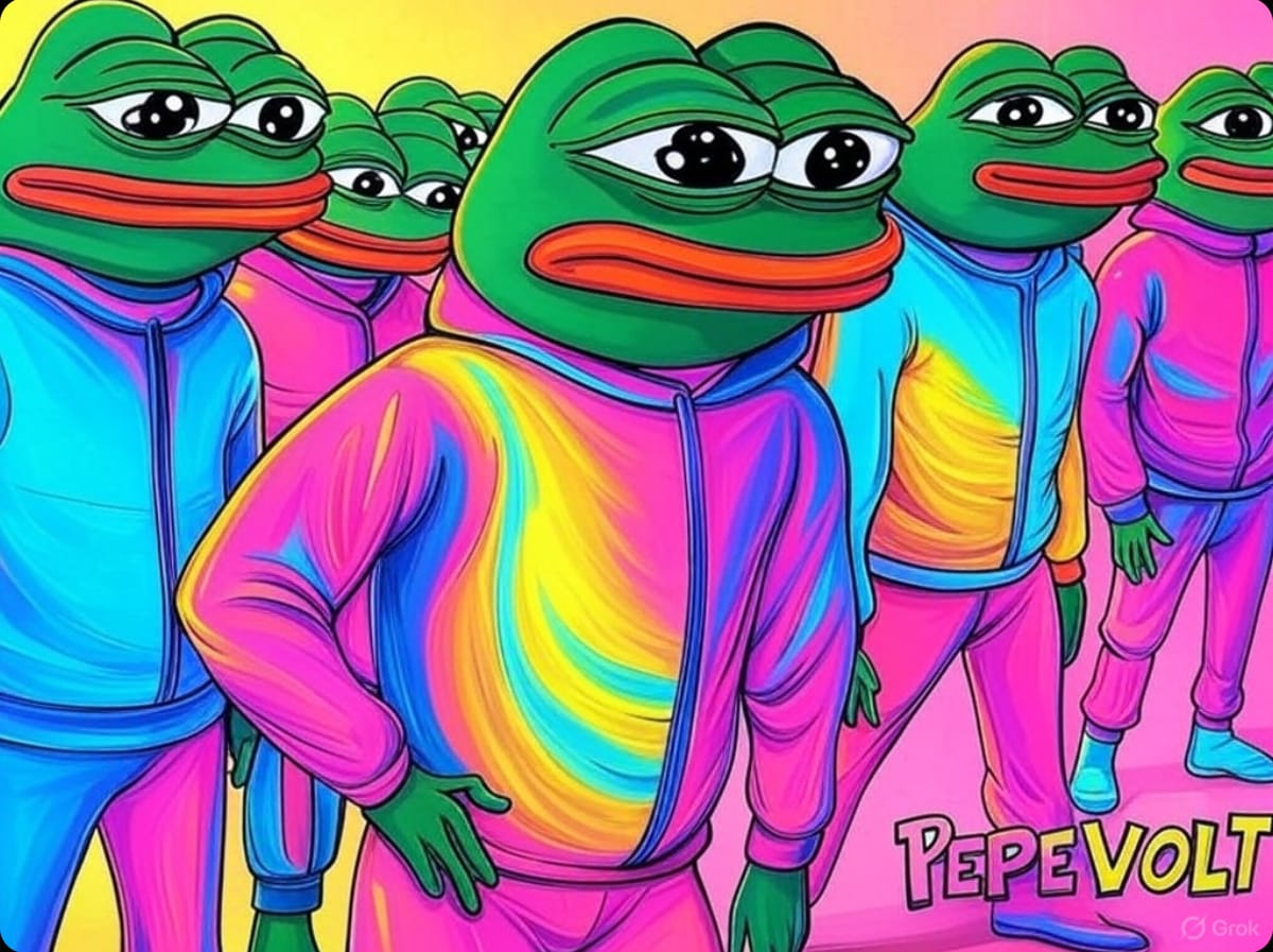 PepeVoltCoin's tweet photo. @lourdesanchezok " $PepeVolt : the #memecoin that’s all spark, no bark. Community’s buzzing—hop on board! #PepeVolt #FrogEnergy"

Launching 🔜 https://t.co/X8R1uLqbhR