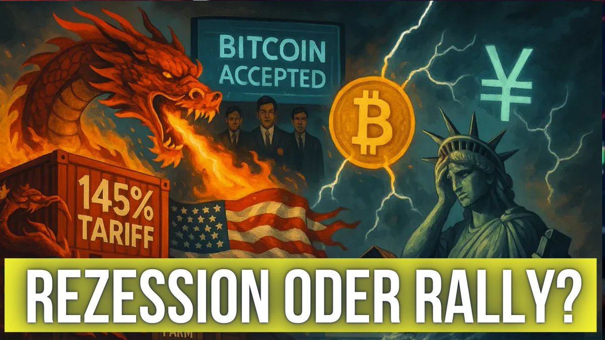 📉 Rezession oder 🚀 Rally?
Meine 🔍 Marktanalyse zeigt, was jetzt kommt!
#Zinsen, #Inflation &amp; #Marktstruktur im Fokus.
👇
youtube.com/watch?v=6aQCNN…
(Teile und like für mehr!)

#Bitcoin #Ethereum #Krypto #Finanzen #Wirtschaft #Rezession #Bullrun #Zinsen #FED #Inflation #btc