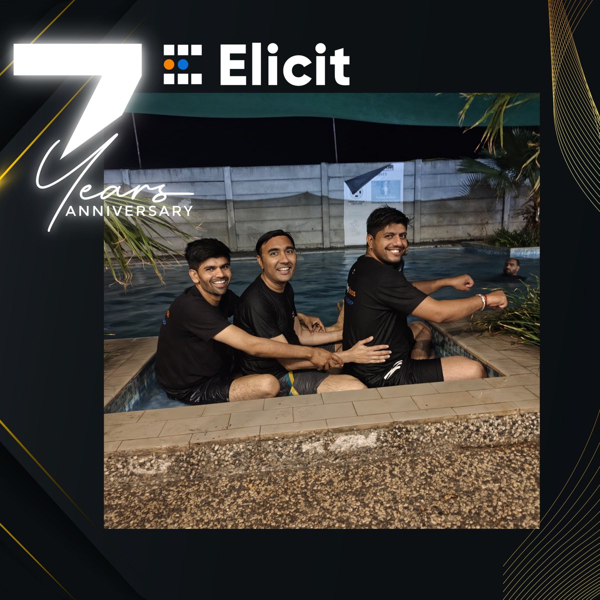 elicitdigital's tweet photo. Making Waves of Memories✨
#7YearsofElicit 🎉
.
.
.
.
#elicitturns7 #teamelicit #7yearsofinnovation #workculture #growthjourney #anniversaryvibes #elicitdigital #elicit #celebration #anniversary #digitalgrowth #companymilestone https://t.co/UjUpGXvESK