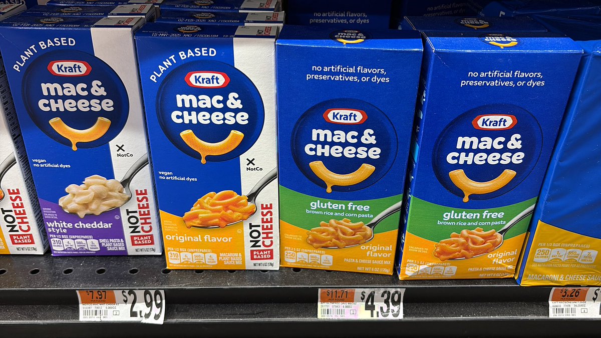 sabetaj's tweet image. Hey @KraftHeinzCo you are so close! Let’s get the #GlutenFree Mac and cheese with the #NotCheese! So close
