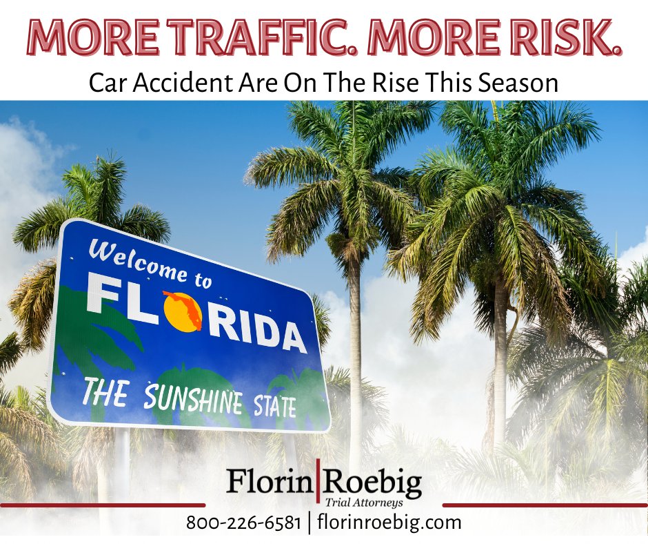 FlorinRoebig's tweet photo. 🌴 Spring in Florida = more cars, more crashes.
If you’re injured in a car accident and don’t know where to turn, call Florin | Roebig.

📞 800-226-6581 | https://t.co/A86TLMRFRD
#CarAccidentHelp #FlorinRoebig #FloridaLawyers https://t.co/fhOB8gQi2q
