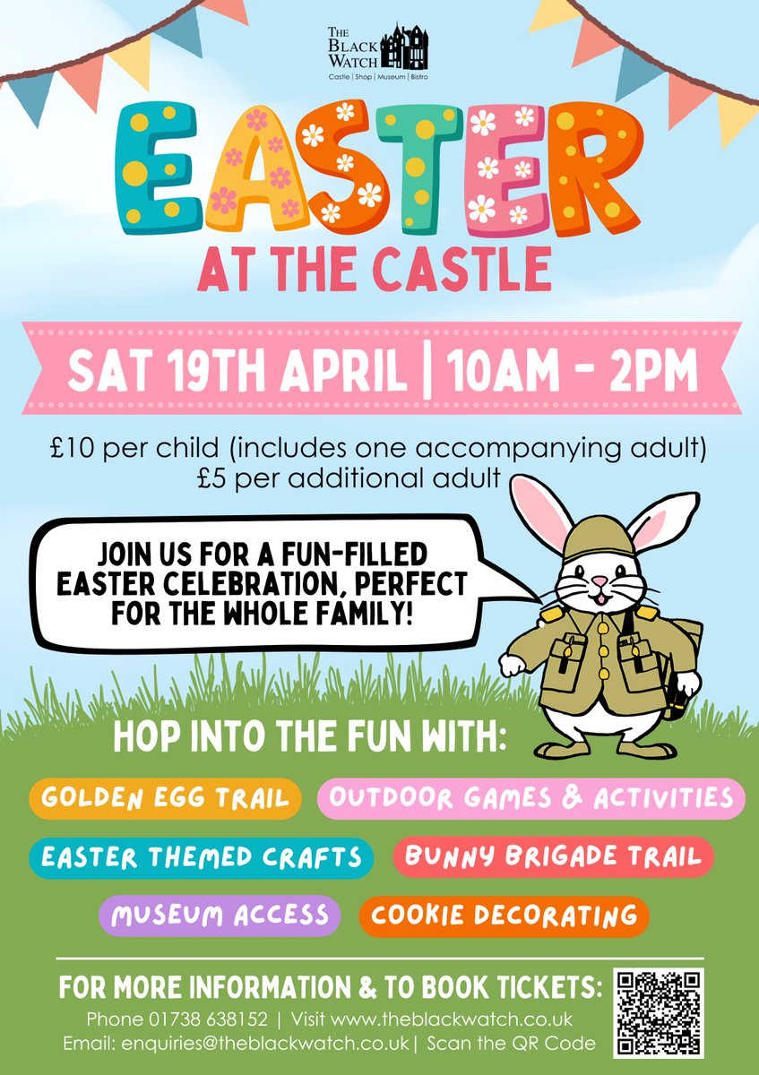 Don't miss out on our magical Easter day this Saturday, April 19th! Enjoy exciting trails, creative crafts, delicious cookies &amp; outdoor games.  
⏰ 10 AM – 2 PM 
🎟 £10 per child (includes one adult) | £5 per additional adult 
👉 bit.ly/41FwnZC 

#Easter #FamilyFun