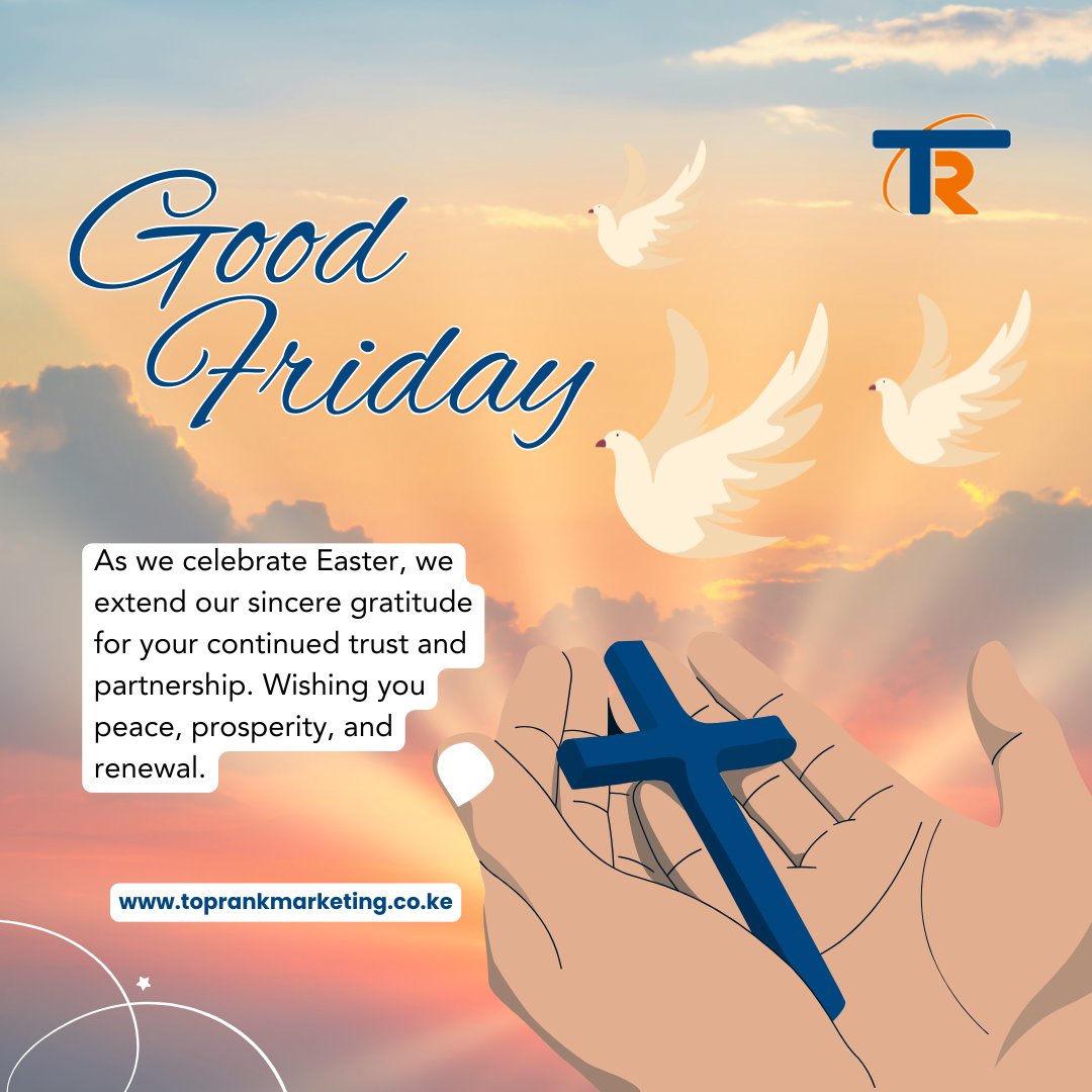 _ToprankLtd's tweet image. As we observe Good Friday, may we find comfort in reflection and strength in unity and purpose.
#DeveloperTips #GitWorkflow #CodeBetter #toprankmarketing #toprankbulksms #websitedesign #Tech #TechHack #websitedesign #frontenddeveloper #CodingJourney #EasterWeekend #Easter