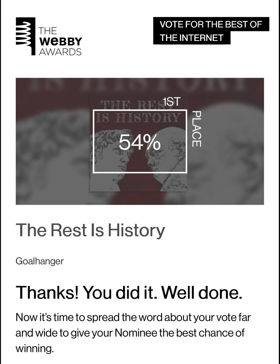 Tremendous scenes 🗳️ ✅ 
<a href="/TheRestHistory/">The Rest Is History</a> 

Always a pleasure swearing fealty to my liege lords <a href="/holland_tom/">Tom Holland</a> <a href="/dcsandbrook/">Dominic Sandbrook</a>