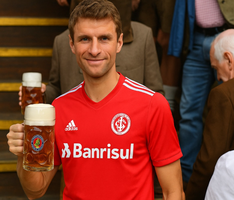 InterDD's tweet photo. já temos imagens de thomas muller na oktoberfest de igrejinha https://t.co/lTctIUOzo8