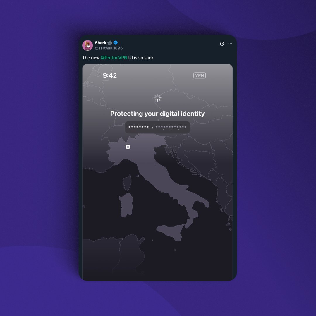 We’re loving all the hype around the new VPN UI update 💜 

Let us know what you like most about it 👇