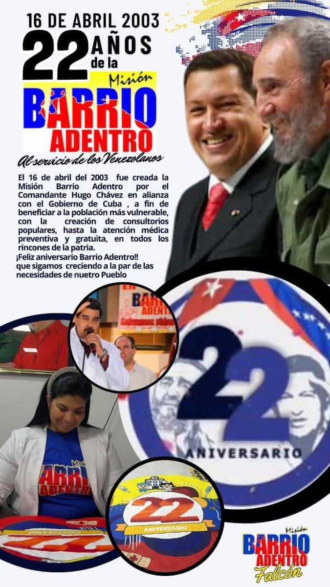 · #FidelPorSiempre “El pueblo debe saber que la revolución es lucha, que la palabra lucha no debe asustar a un pueblo. Lucha es una palabra de timbre de orgullo, pueblo que tenga que luchar por defender la revolución”. #AniversarioXXIIBarrioAdentro #JuntosPorCadaLatido