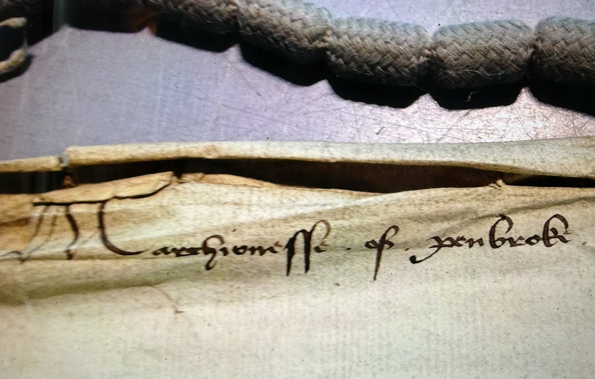 MarlouVG's tweet photo. “Dear heart, how like ye this?” - Sir Thomas Wyatt.

Manuscript text: “Marchionesse of Penbrok”

#palaeography #manuscript #history #Tudor #Tudors #Boleyn #AnneBoleyn https://t.co/MCOtsWEMaK