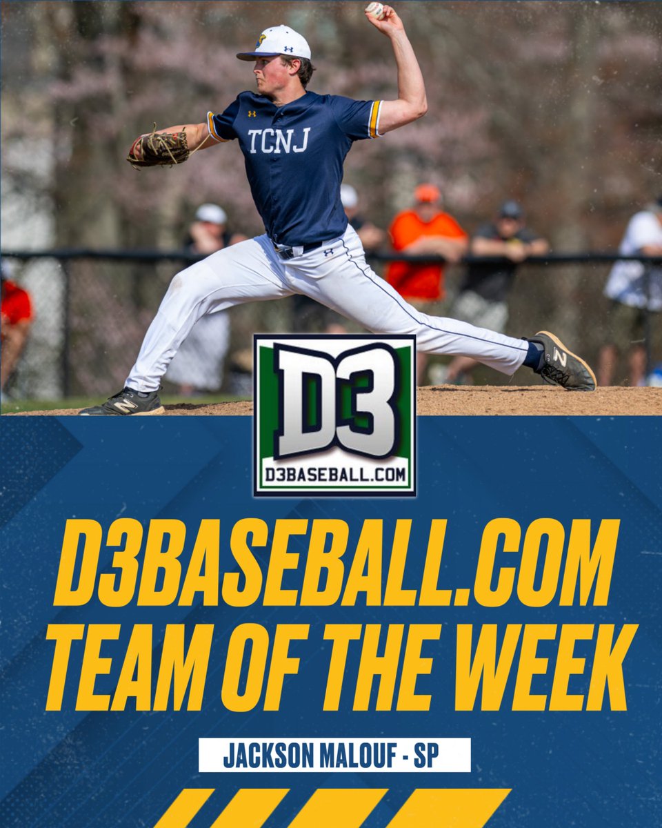 TCNJ Athletics (@tcnjlions) on Twitter photo BSB | Congrats to Jackson Malouf and Justin Marcario on making the <a href="/d3baseball/">D3baseball</a> Team of the Week!
tcnjathletics.com/news/2025/4/16β¦
#TCNJ #LionPride #d3baseball <a href="/BASEBALLTCNJ/">TCNJ BASEBALL</a> BSB | Congrats to Jackson Malouf and Justin Marcario on making the <a href="/d3baseball/">D3baseball</a> Team of the Week!
tcnjathletics.com/news/2025/4/16β¦
#TCNJ #LionPride #d3baseball <a href="/BASEBALLTCNJ/">TCNJ BASEBALL</a>