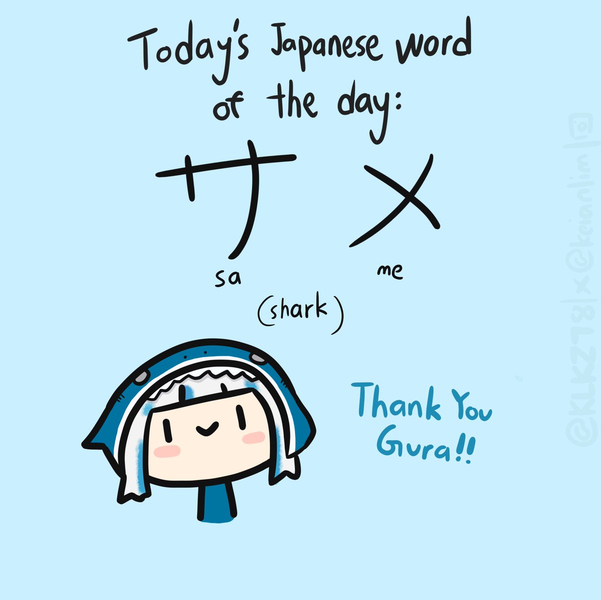 keian_lim's tweet image. Same, shark!! 🦈🔱

#gawrt #HololiveEN #learningjapanese #gawrgura #ホロライブ #日本語