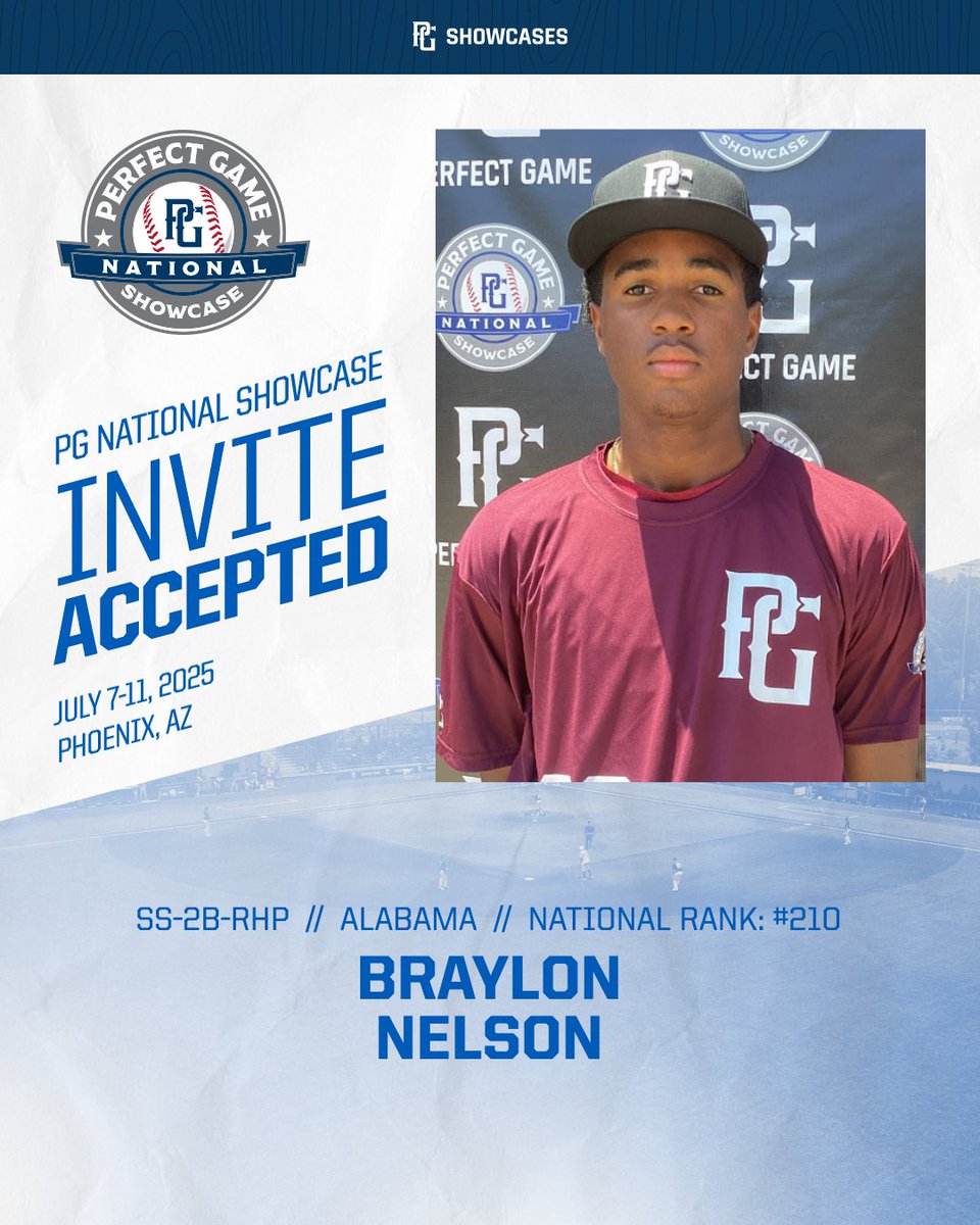 NATIONAL SHOWCASE INVITE ACCEPTED 🔥
<a href="/BraylonNelson77/">Braylon Nelson</a> X #PGNational