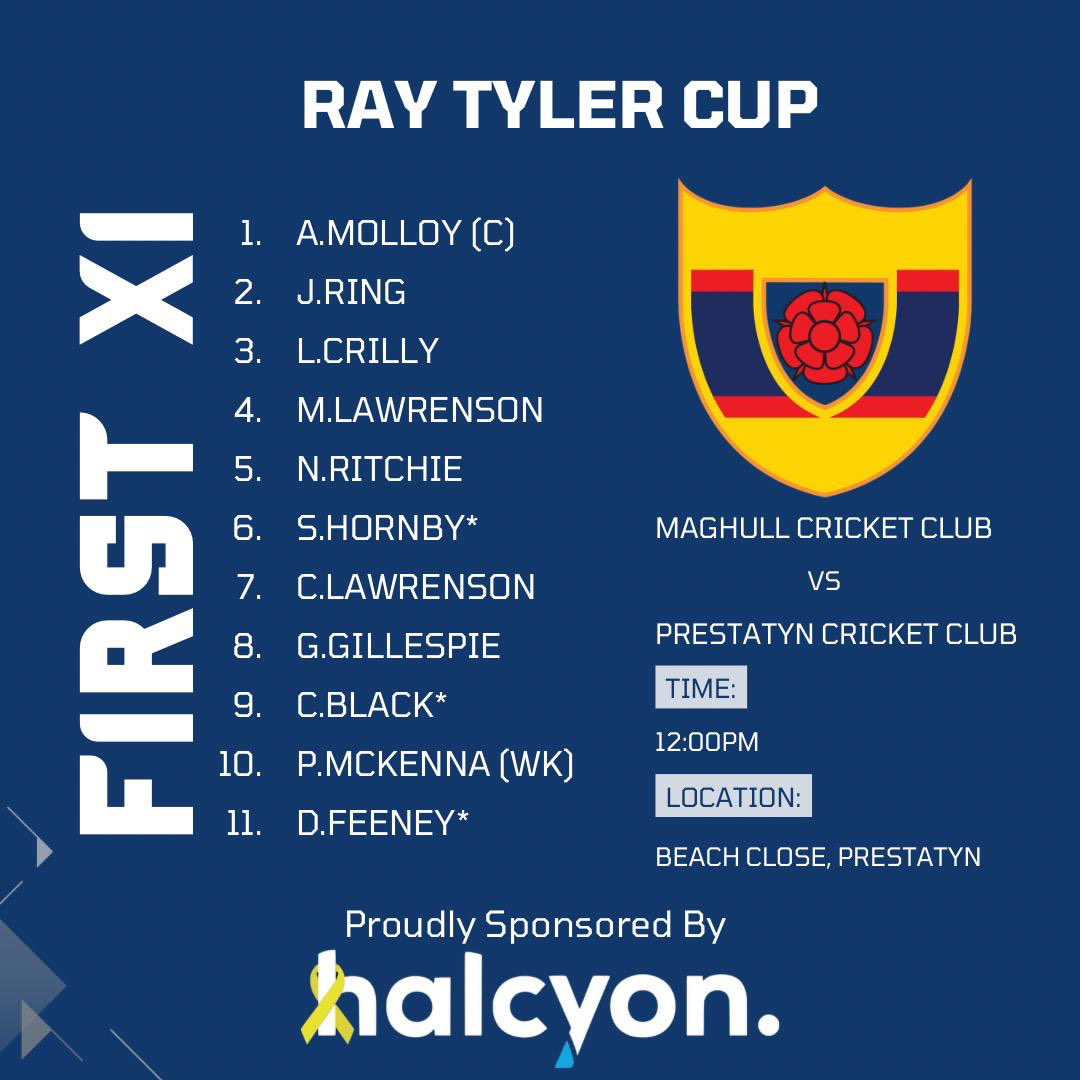MaghullCC's tweet photo. The 1st XI are in Ray Tyler Cup action this Saturday as the 2025 season begins in earnest with a trip to @PrestatynCC . There are Maghull debuts for Hornby, Black and Feeney in Anthony Molloy’s first game at the helm. https://t.co/POKdmspVXQ