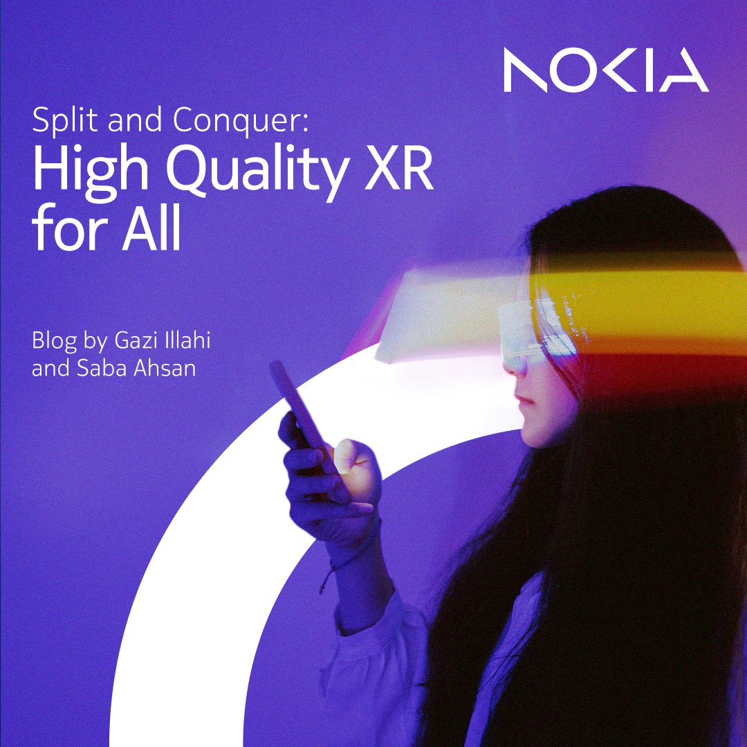 3GPP-standardized split rendering brings XR to life—offloading compute to the edge of 5G Advanced networks for a smoother, low-latency performance. Nokia is helping make XR real on compact devices. 

Learn more: nokia.ly/3YwLQKI

#SplitRendering #XR #NokiaInnovates