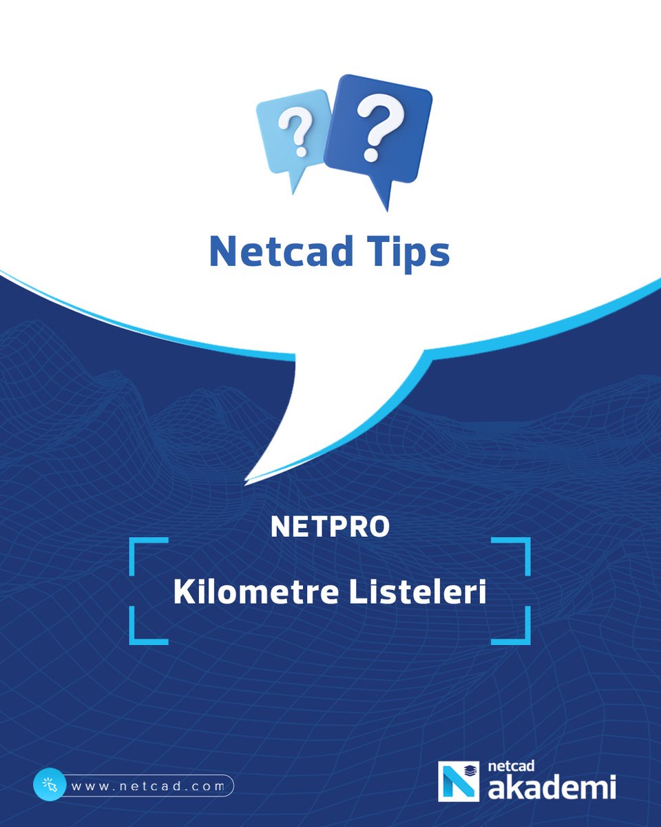 NetcadKampus's tweet image. NETPRO - Kilometre Listeleri

Kilometre listelerini farklı kaynaklardan ve çeşitli yollarla oluşturabileceğinizi biliyor muydunuz?

🔗netcad.com/tr/urunler/net…

#Netcad #Netpro #KilometreListesi #Altyapı #Harita #NetcadTips #ProjeYönetimi
