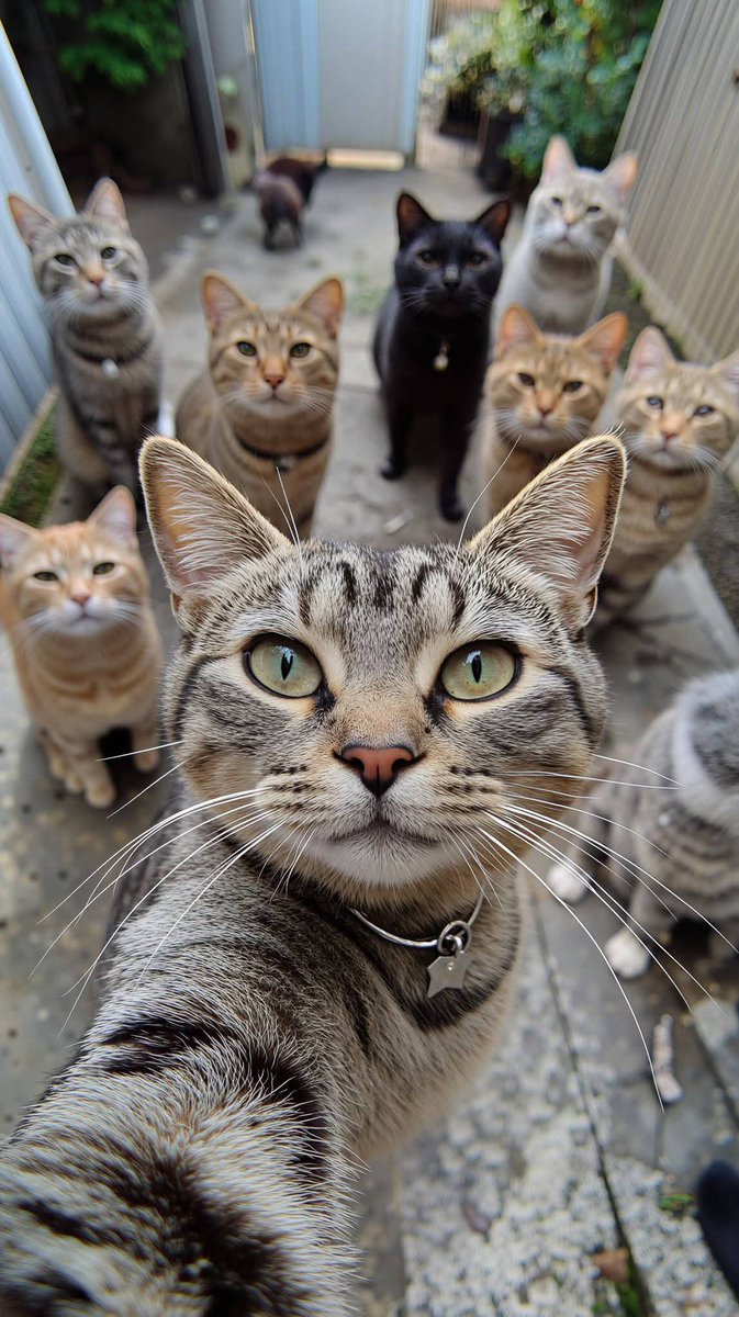 misskatanne's tweet photo. Cat selfie #CatsOfTwitter https://t.co/Kh6kkbyYOe