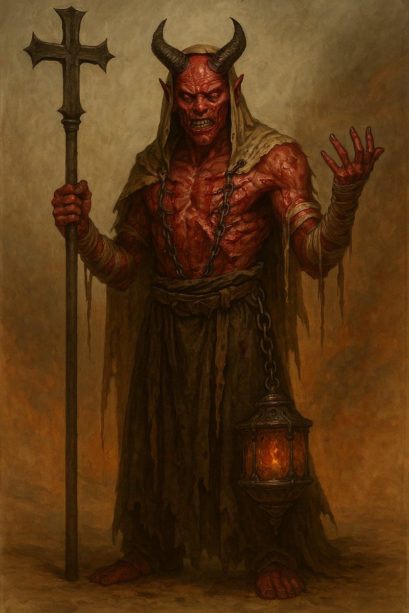 DmSouthie's tweet photo. #BlackSun #BrokenRealms ๐๐ฅ
Braxas the Flayer-Saint โ Tiefling Cleric (Domain of Agony)
Once a torturer for a theocratic war cult, now seeks redemption through pain offered freelyโflesh peeled in prayer. https://t.co/ta7kwZPC95