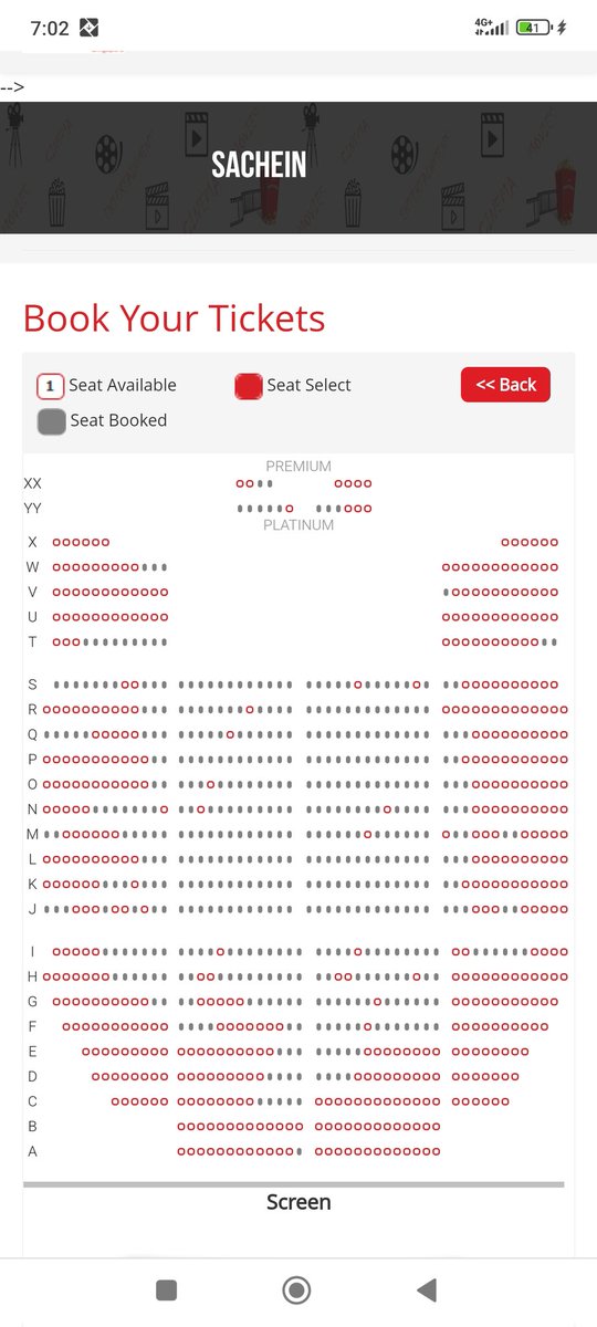 Carnival cinemas Singapore 
#SacheinRerelease booking started 🌋🌋🔥🔥🔥🥵
#Sachien