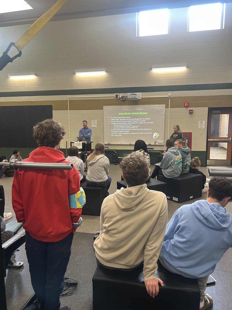 OUT IN THE COMMUNITY💪💚

On Tuesday, General Manager, Jason, &amp; personal trainer, Kayle, got the opportunity to talk to <a href="/ICWestAthletics/">Iowa City West Athletics</a> 

In this collaborative talk, Jason &amp; Kayle were able to discuss the fitness industry &amp; the students created their own workouts for the clients