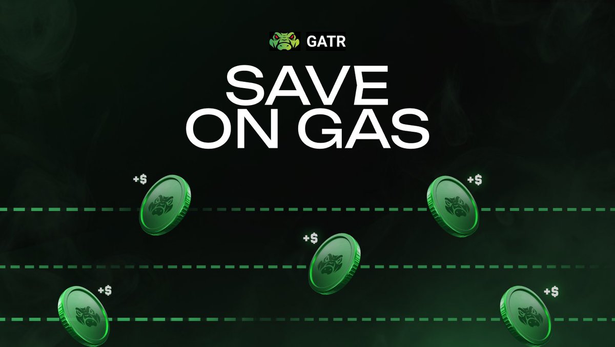 Gatr slashes gas fees by using AI to split transactions, bid for the lowest prices, and route through the cheapest path,cutting costs while keeping every move private.

t.me/gatrlabs