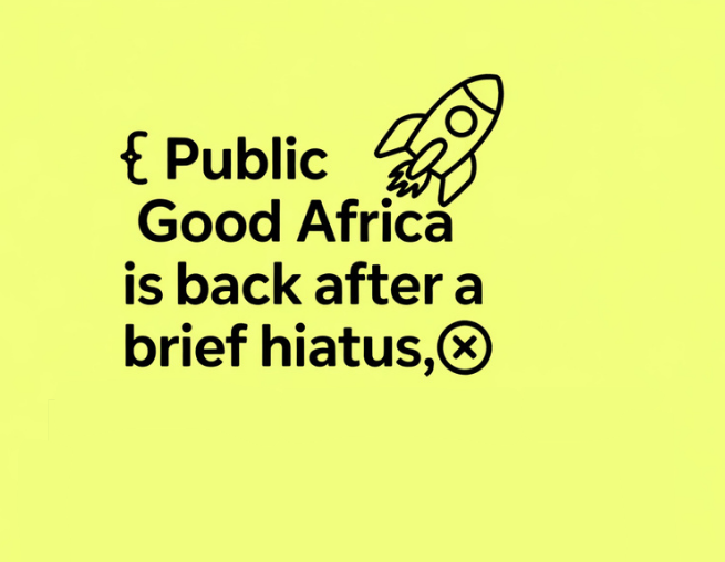 We are BACK🔥

Public Goods are Good, getting public goods funded in Africa is Good💯

Public Good Builders need all the support they can get, and that’s good! ✊👍 

Public Good Africa is here for that, and that’s GOOD!😉

Stay Tuned ↗️

Join us here 👇🏾
t.me/publicgoodAfri…
