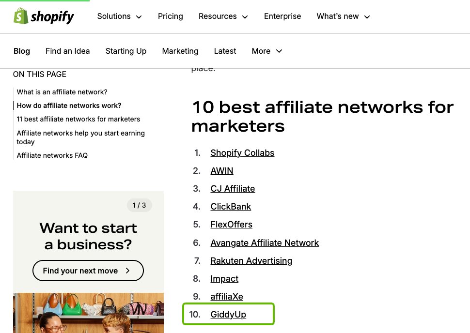 EricSchechter's tweet image. Grateful to see GiddyUp named one of @Shopify's Top 10 Affiliate Networks for Marketers to Join in 2025.
Appreciate every brand, affiliate, and partner who’s been part of our journey so far.
12 years in, we’re having our best year ever… and it still feels like day one.
More…