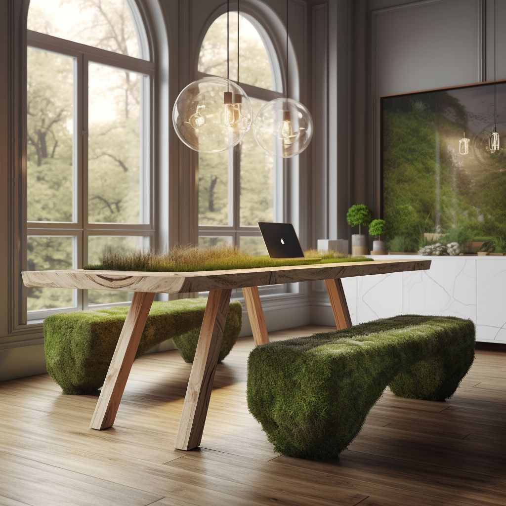 ideasss_page's tweet photo. Nature meets innovation! 🌱 This moss-covered furniture isn’t just beautiful—it’s functional, purifying air and promoting a greener future. Would you love one of these in your home? 🏡💡 #EcoFurniture #SustainableDesign #BiophilicLiving #NatureInspired #HomeTrends https://t.co/UelPYme4cr